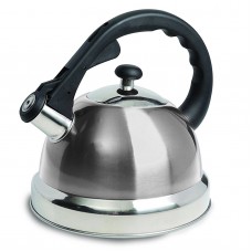Gibson Mr. Coffee 1.7 Qt. Claredale Stainless Steel Whistling Stovetop Kettle GIBS1917